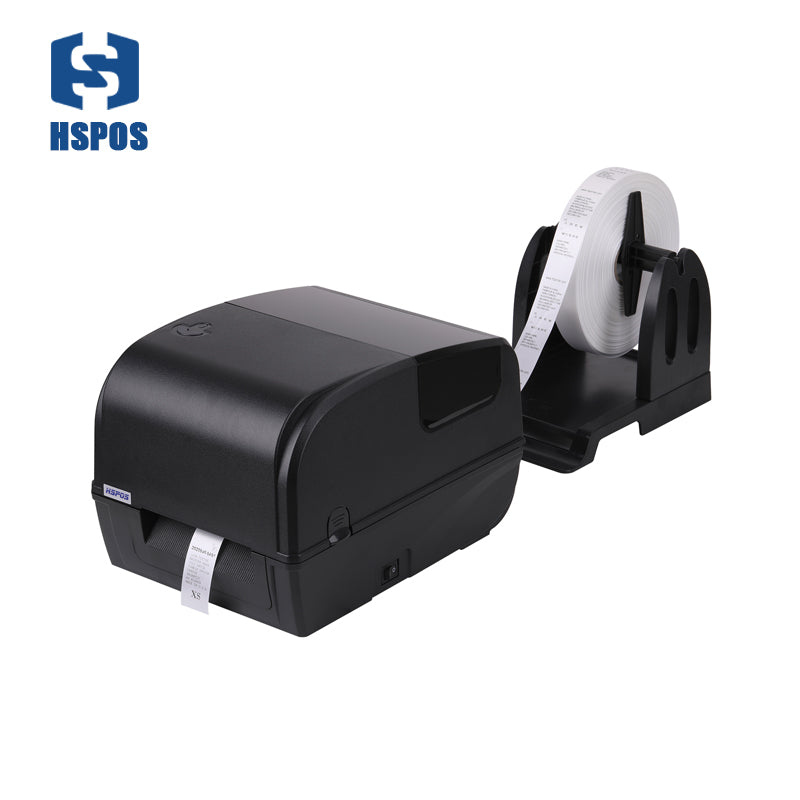HSPOS HS-2054TA/HS-3064TA Wash Care Label Printer | 203/300DPI Thermal Transfer | 300m Ribbon | Washable Fabric Labels for Clothing Industry