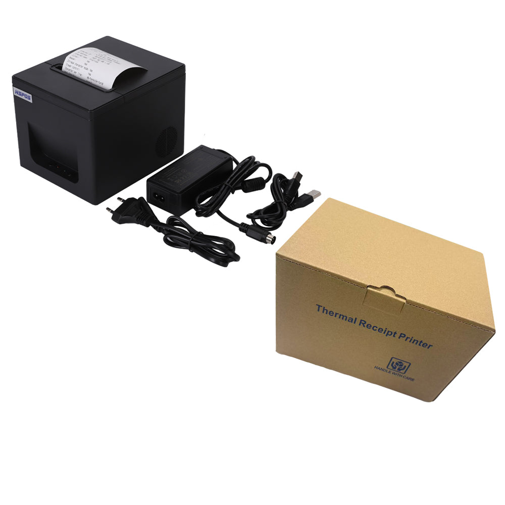 HS-KL80 80mm Thermal Receipt Printer with Auto Cutter | High-Speed POS Printer for Retail, Restaurant & Cash Drawer Integration