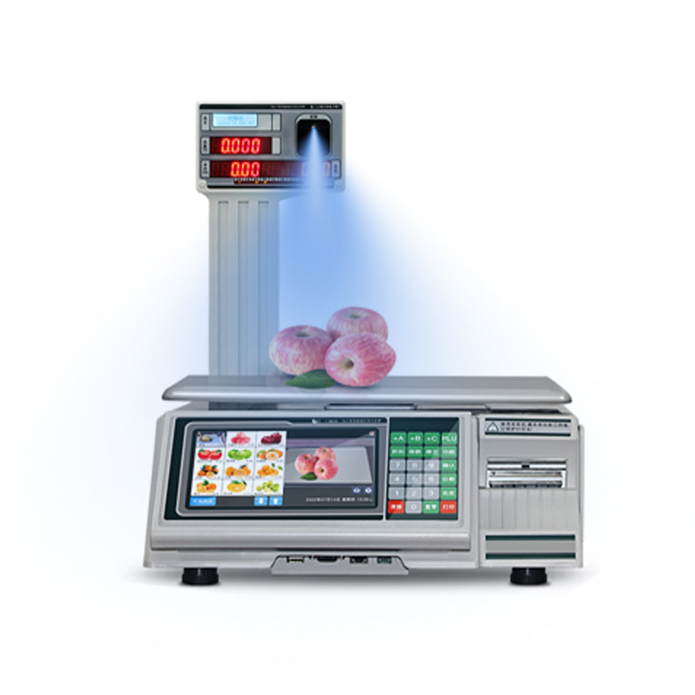 30kg AI-Powered Android Scale with Label & Receipt Printer - Commercial Smart Weighing Solution